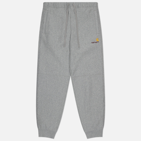 Мужские брюки Carhartt WIP American Script Jogging, цвет серый, размер XL