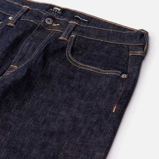 Мужские джинсы Edwin ED-55 CS Yuuki Blue Denim 12.8 Oz Blue Rinsed Contrast