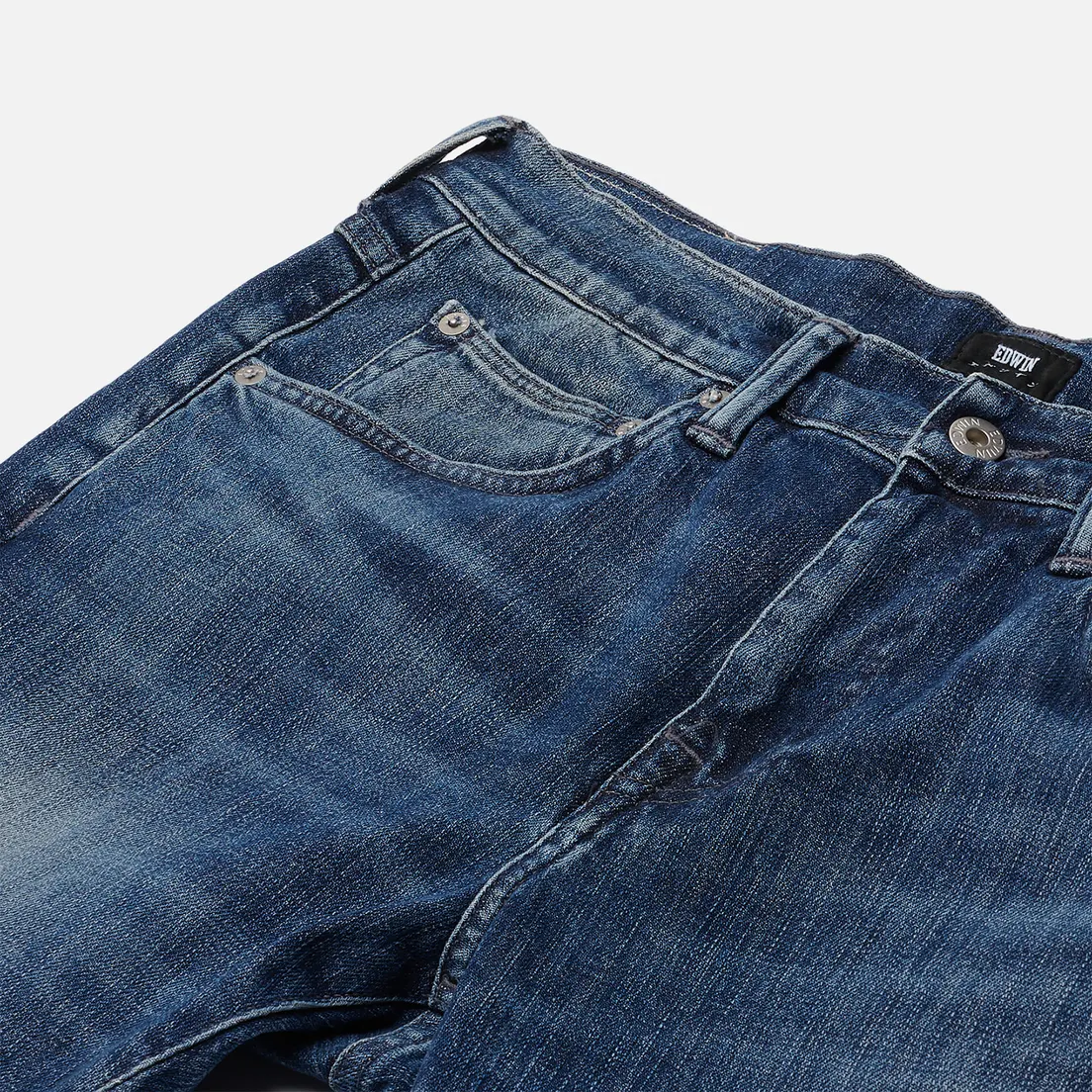 Edwin Мужские джинсы ED-55 CS Yuuki Blue Denim 12.8 Oz