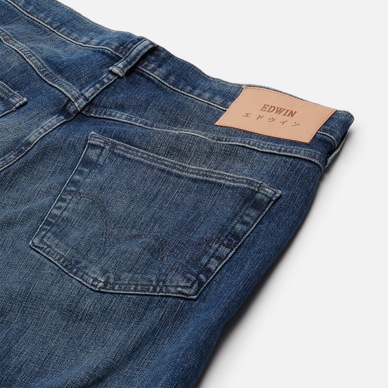 Мужские джинсы Edwin ED-55 CS Yuuki Blue Denim 12.8 Oz Blue Takeo Wash