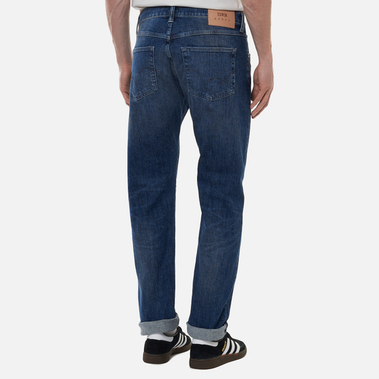 Мужские джинсы Edwin ED-55 CS Yuuki Blue Denim 12.8 Oz Blue Takeo Wash