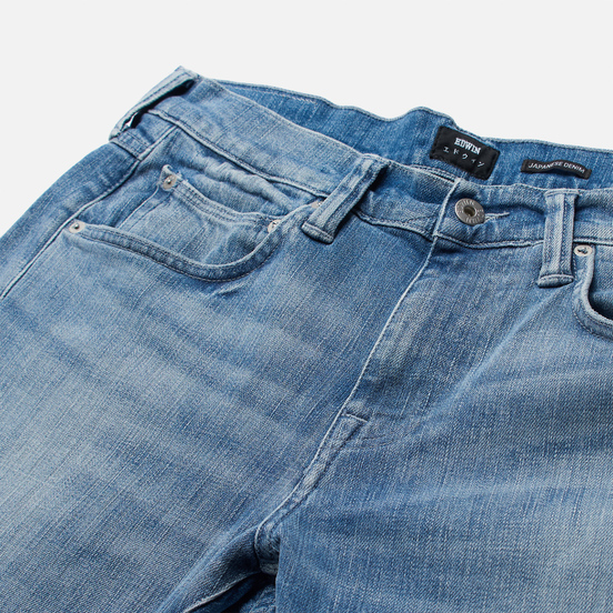 Мужские джинсы Edwin ED-55 CS Yuuki Blue Denim 12.8 Oz Blue Ratsuki Wash