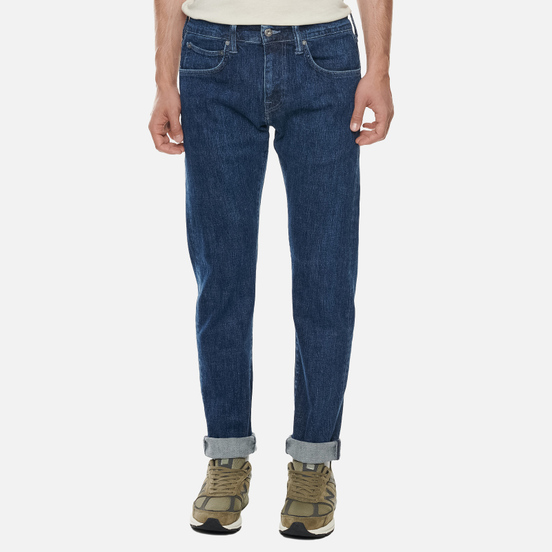Мужские джинсы Edwin ED-55 CS Yuuki Blue Denim 12.8 Oz Blue Riaki Wash