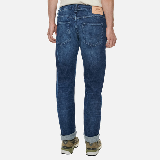 Мужские джинсы Edwin ED-55 CS Yuuki Blue Denim 12.8 Oz Blue Reoki Wash