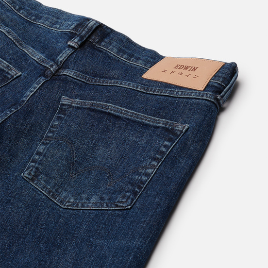 Мужские джинсы Edwin ED-55 CS Yuuki Blue Denim 12.8 Oz Blue Ryota Wash