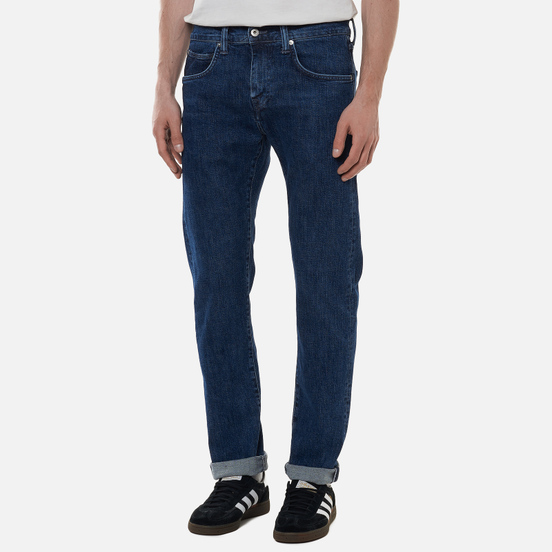 Мужские джинсы Edwin ED-55 CS Yuuki Blue Denim 12.8 Oz Blue Ryota Wash