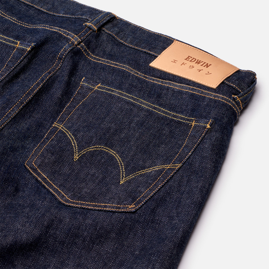 Мужские джинсы Edwin ED-85 CS Yuuki Blue Denim 12.8 Oz Blue Rinsed Contrast