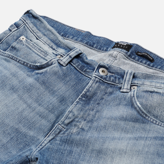 Мужские джинсы Edwin ED-85 CS Yuuki Blue Denim 12.8 Oz Blue Ratsuki Wash