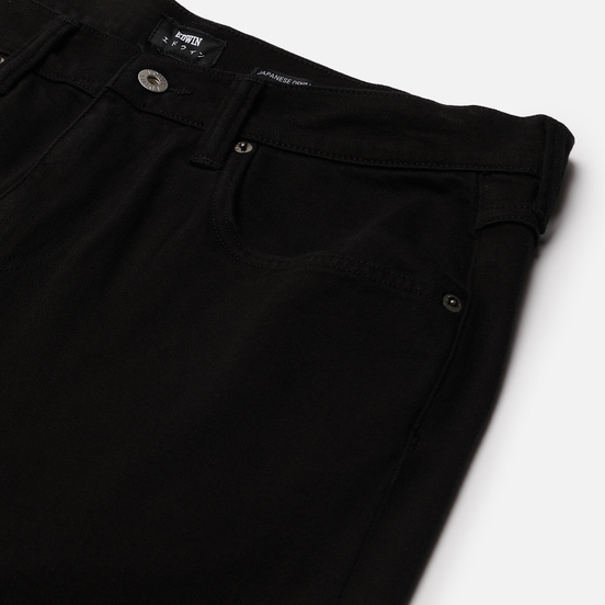 Мужские джинсы Edwin ED-55 CS Ayano Black Denim 11.8 Oz Black Overdyed