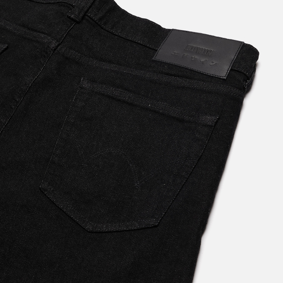 Мужские джинсы Edwin ED-80 CS Ayano Black Denim 11.8 Oz Black Rinsed
