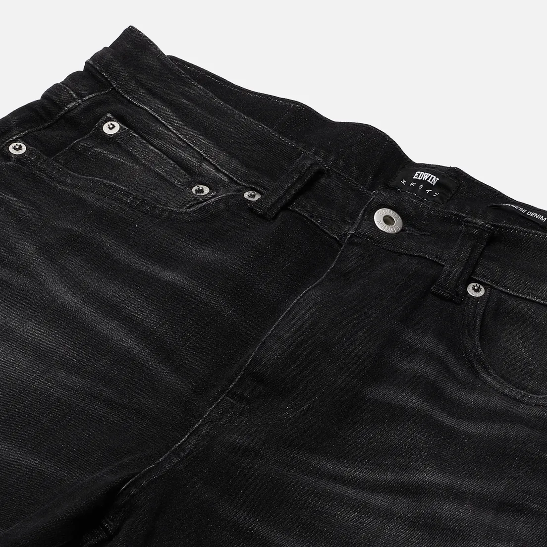 Edwin Мужские джинсы ED-80 CS Ayano Black Denim 11.8 Oz