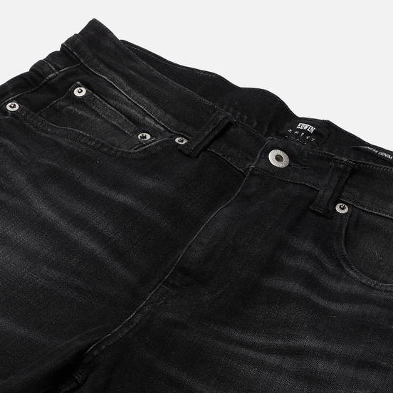 Мужские джинсы Edwin ED-80 CS Ayano Black Denim 11.8 Oz Black Kahori Wash