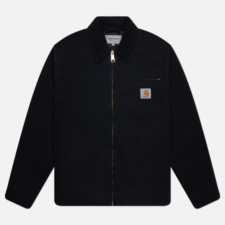 Мужская демисезонная куртка Carhartt WIP OG Detroit, цвет чёрный, размер S