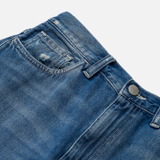 Женские джинсы Carhartt WIP W Mita 10.5 Oz Blue Mid Used Wash