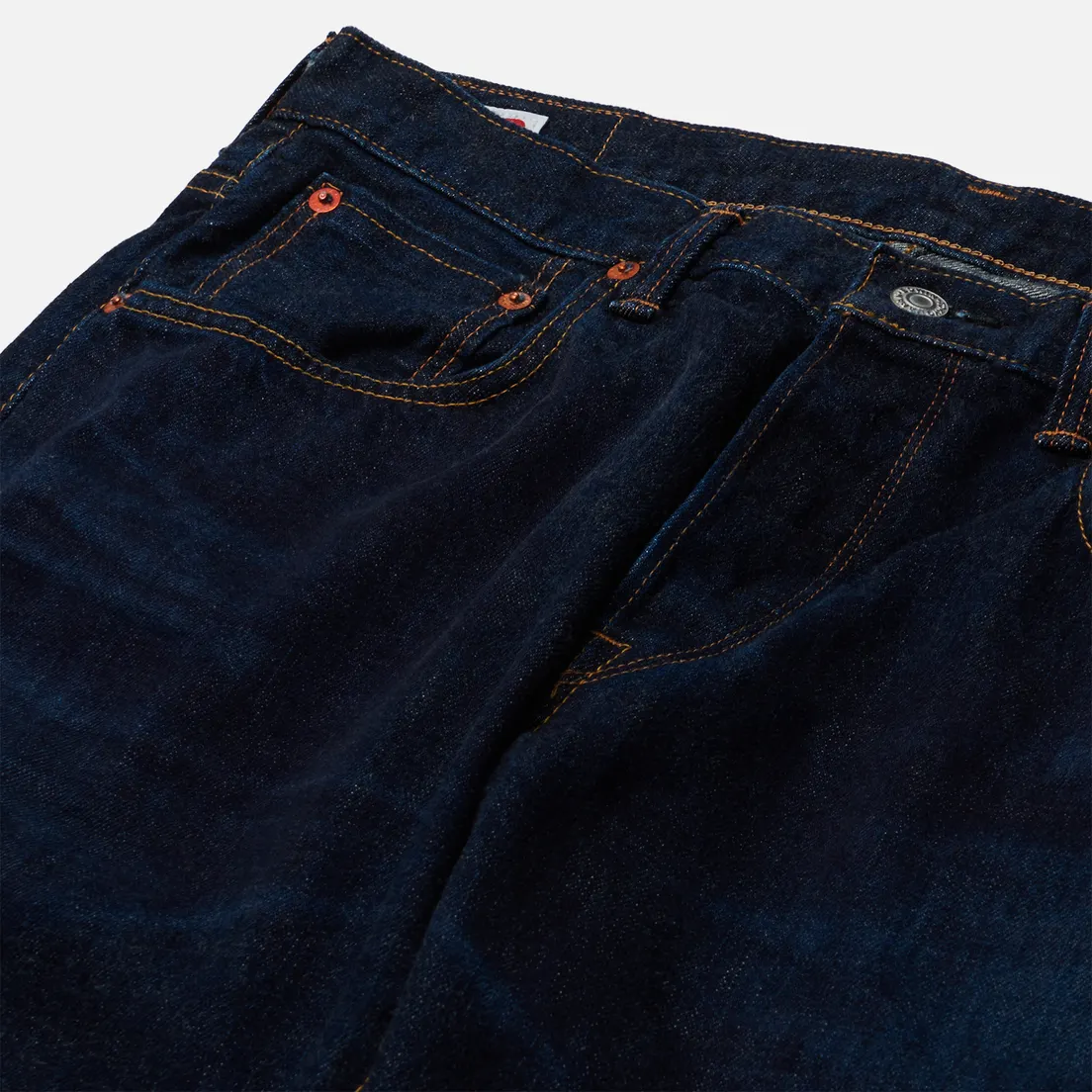 Edwin Мужские джинсы Regular Tapered Dark Pure Indigo Rainbow Selvage 13.5 Oz