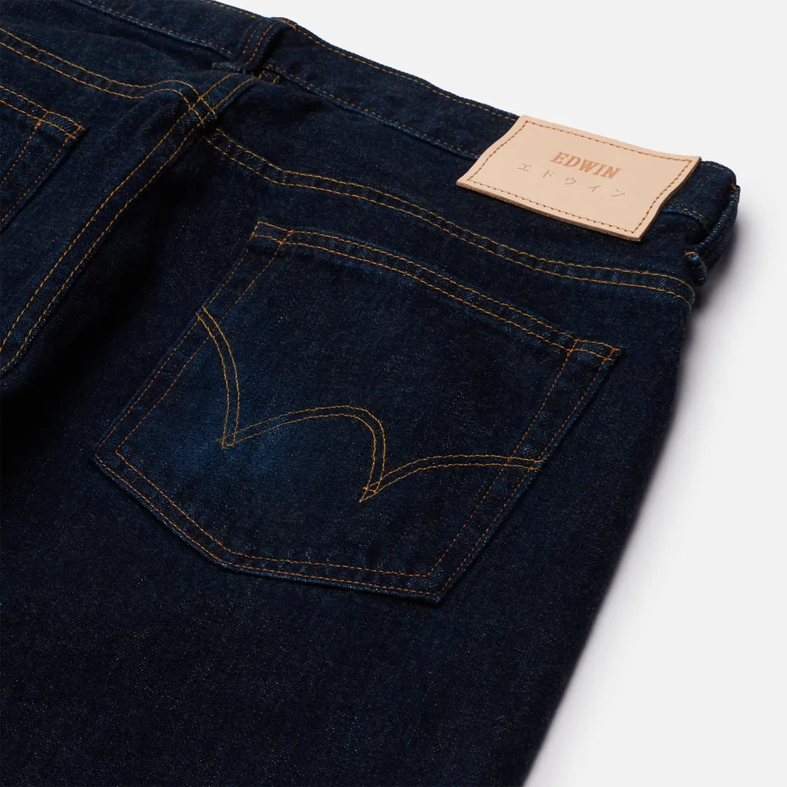 Edwin Мужские джинсы Regular Tapered Dark Pure Indigo Rainbow Selvage 13.5 Oz