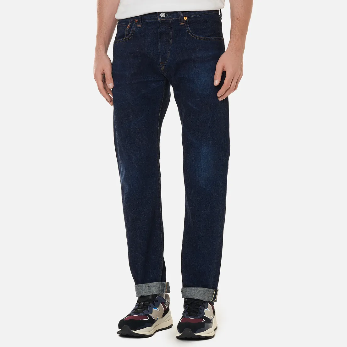 Edwin Мужские джинсы Regular Tapered Dark Pure Indigo Rainbow Selvage 13.5 Oz