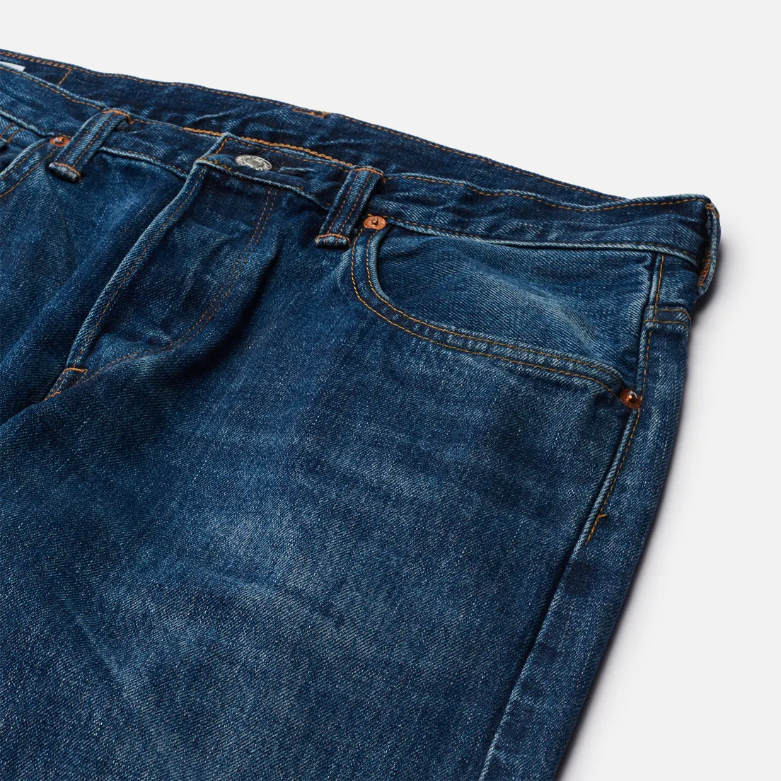 Edwin Мужские джинсы Regular Tapered Dark Pure Indigo Rainbow Selvage 13.5 Oz