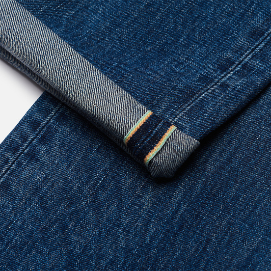 Мужские джинсы Edwin Regular Tapered Dark Pure Indigo Rainbow Selvage 13.5 Oz Blue Mid Dark Used