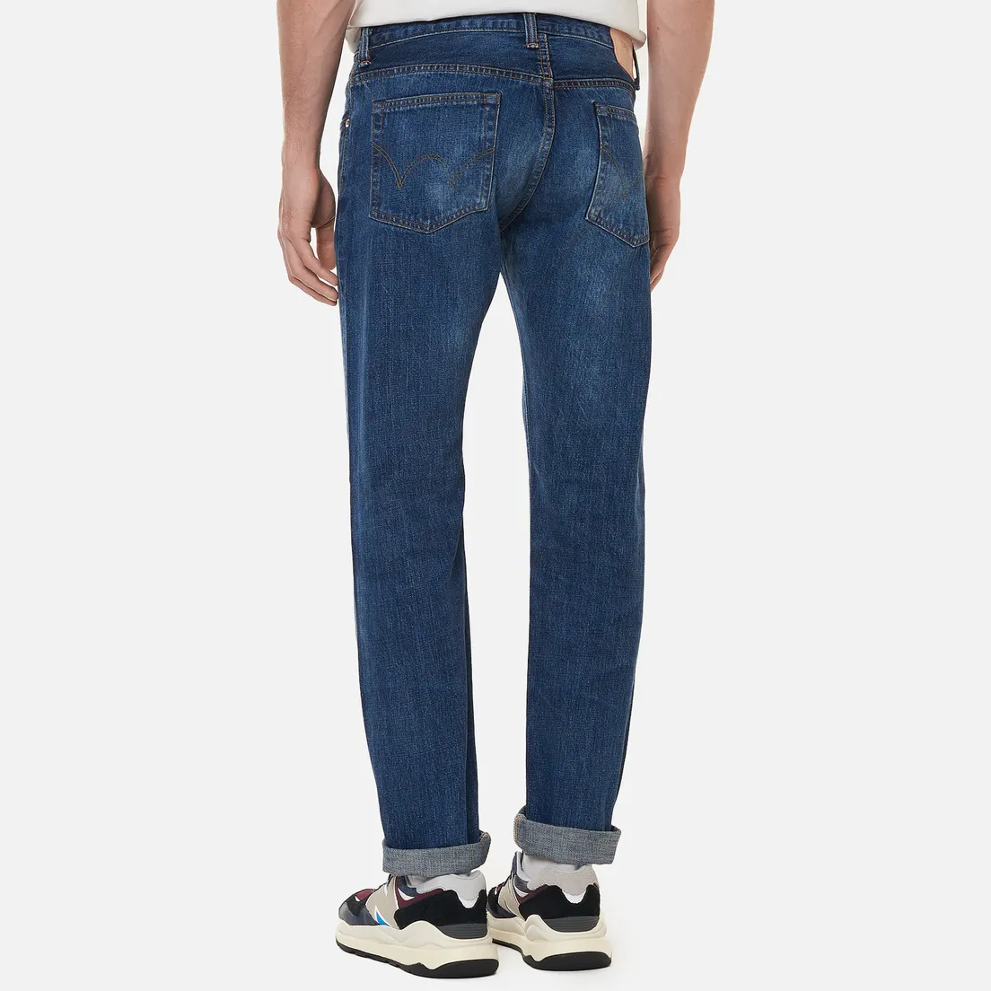 Edwin Мужские джинсы Regular Tapered Dark Pure Indigo Rainbow Selvage 13.5 Oz