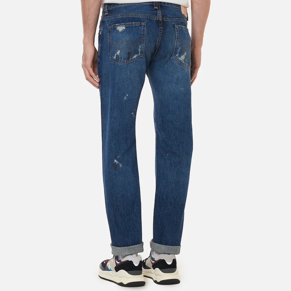 Edwin Мужские джинсы Regular Tapered Dark Pure Indigo Rainbow Selvage 13.5 Oz