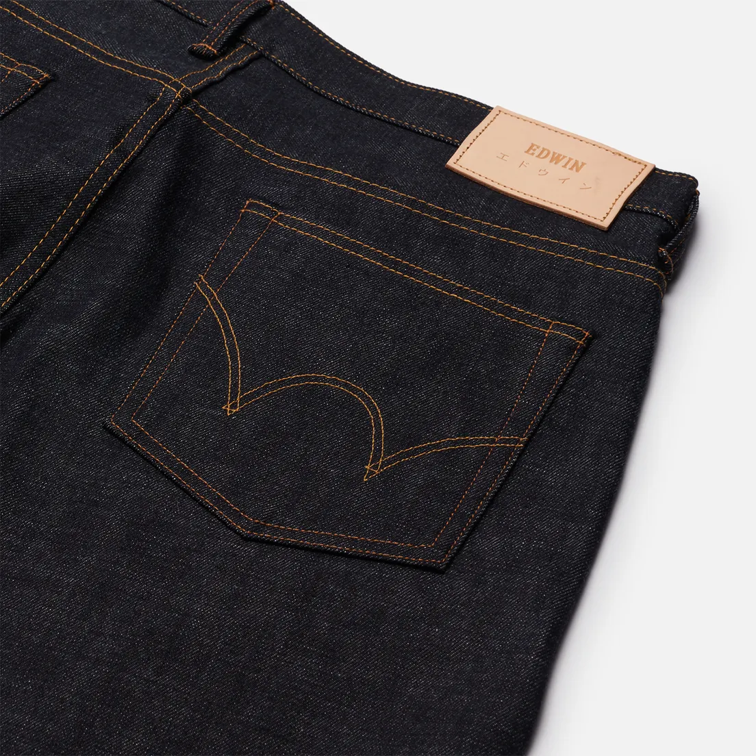 Edwin Мужские джинсы Regular Tapered Dark Pure Indigo Rainbow Selvage 13.5 Oz