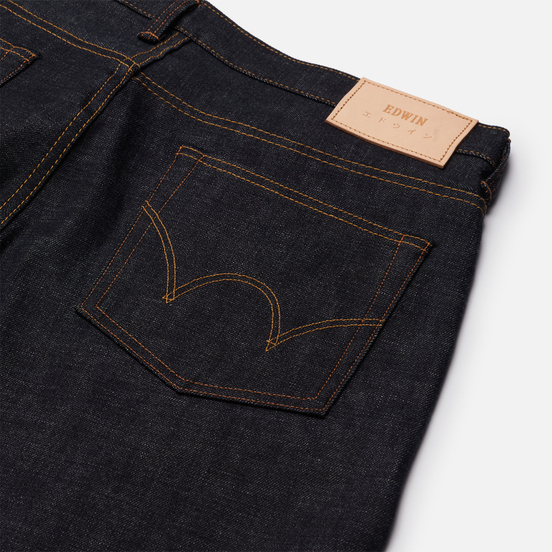 Мужские джинсы Edwin Regular Tapered Dark Pure Indigo Rainbow Selvage 13.5 Oz Blue Raw State