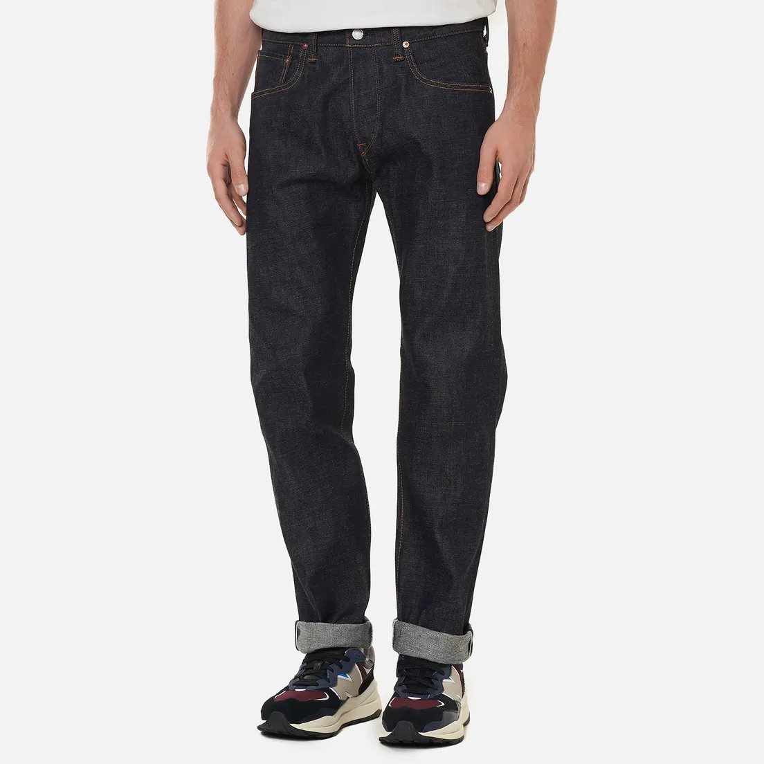 Edwin Мужские джинсы Regular Tapered Dark Pure Indigo Rainbow Selvage 13.5 Oz