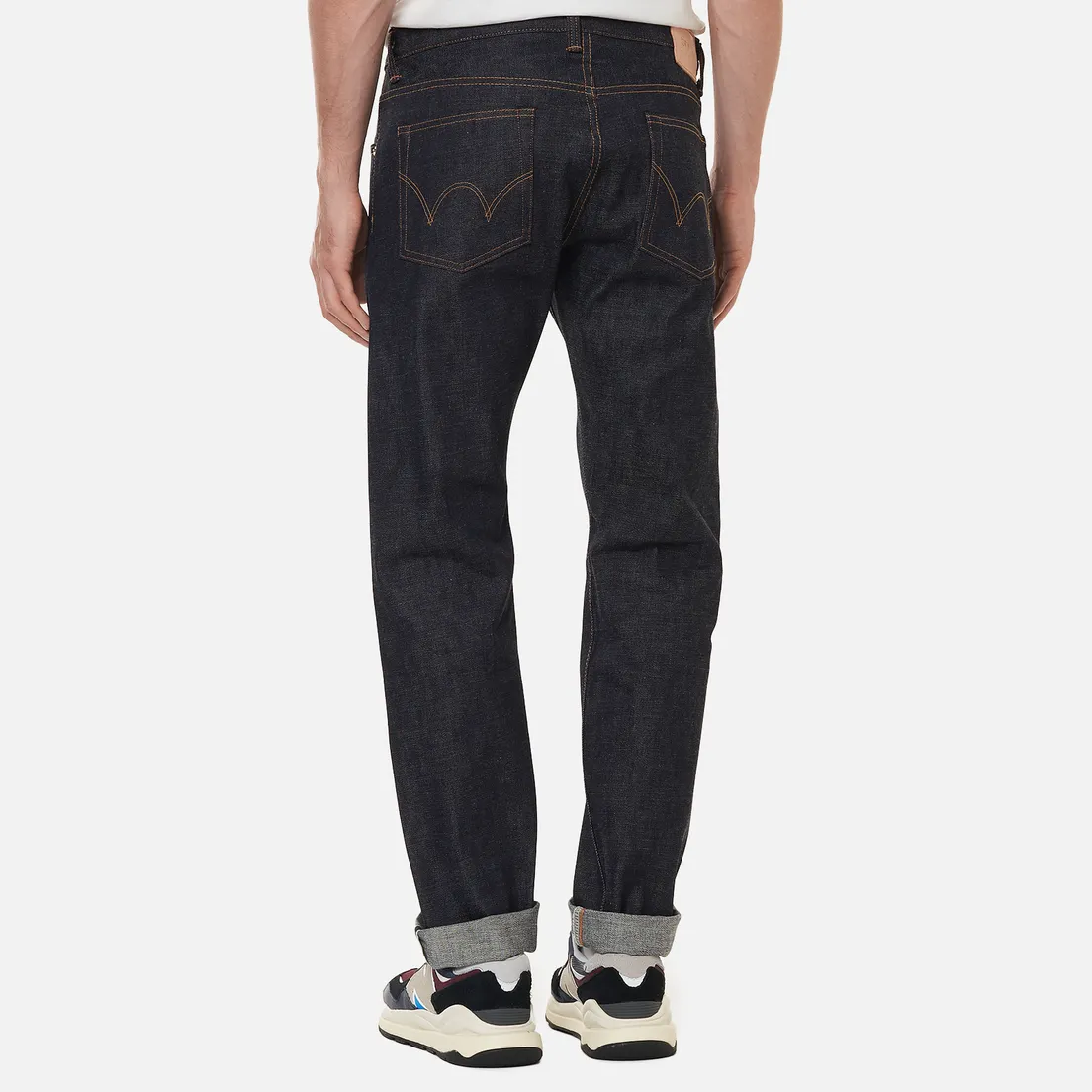 Edwin Мужские джинсы Regular Tapered Dark Pure Indigo Rainbow Selvage 13.5 Oz