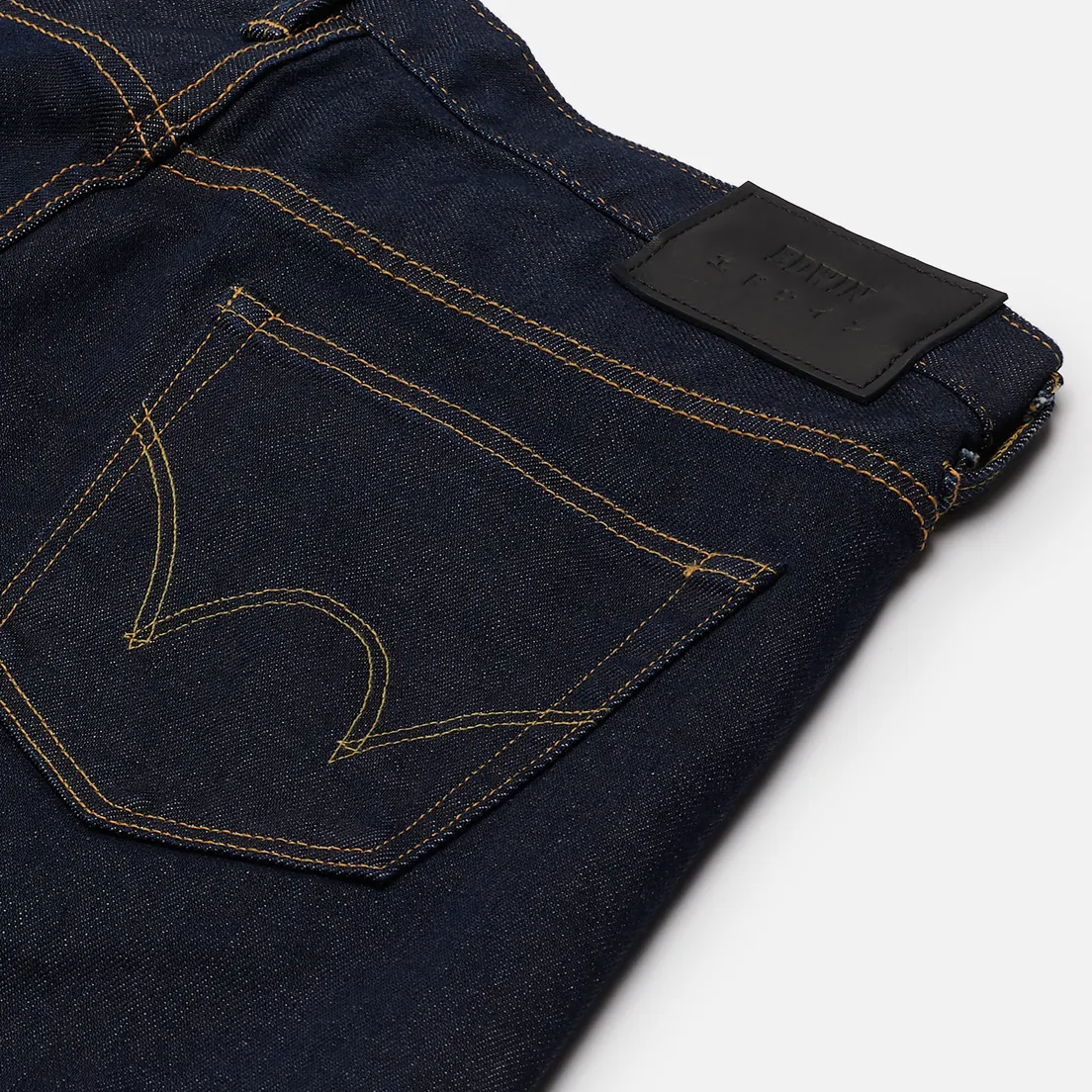 Edwin Мужские джинсы Slim Tapered Kaihara Blue Stretch Denim Green x White Selvage 12.5 Oz