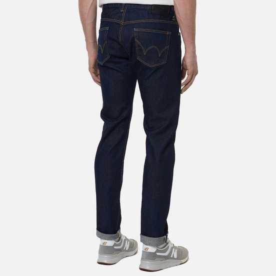 Мужские джинсы Edwin Slim Tapered Kaihara Blue Stretch Denim Green x White Selvage 12.5 Oz Blue Rinsed