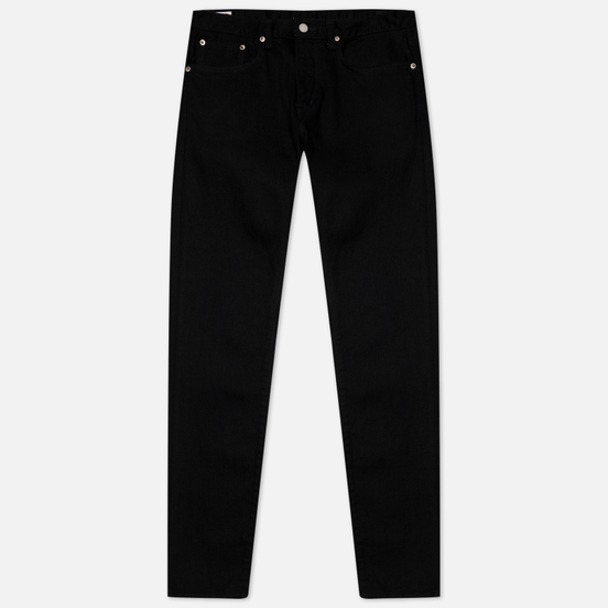 Мужские джинсы Edwin Slim Tapered Kaihara Black Stretch Denim Green x White Selvage 12.5 Oz Black Rinsed