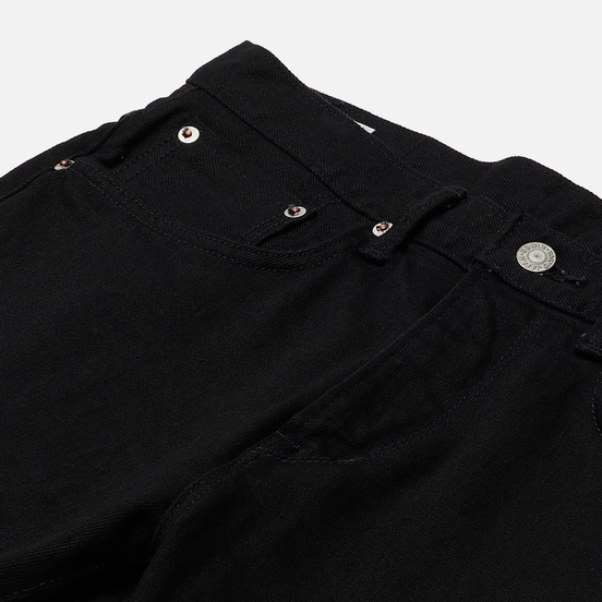 Мужские джинсы Edwin Slim Tapered Kaihara Black Stretch Denim Green x White Selvage 12.5 Oz Black Rinsed