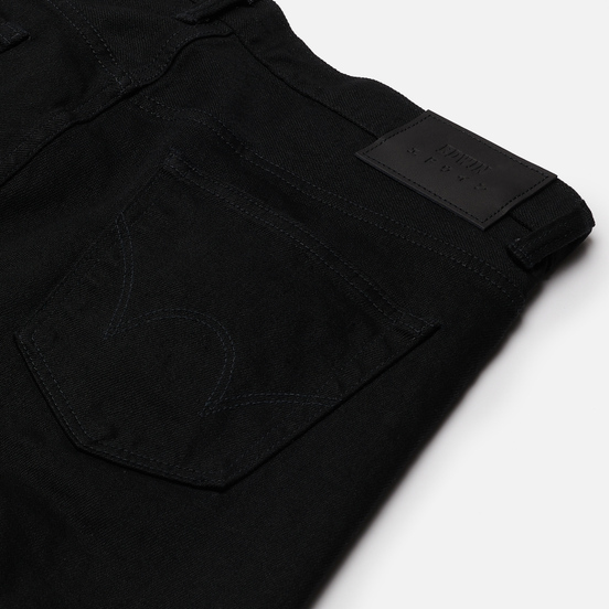 Мужские джинсы Edwin Slim Tapered Kaihara Black Stretch Denim Green x White Selvage 12.5 Oz Black Rinsed