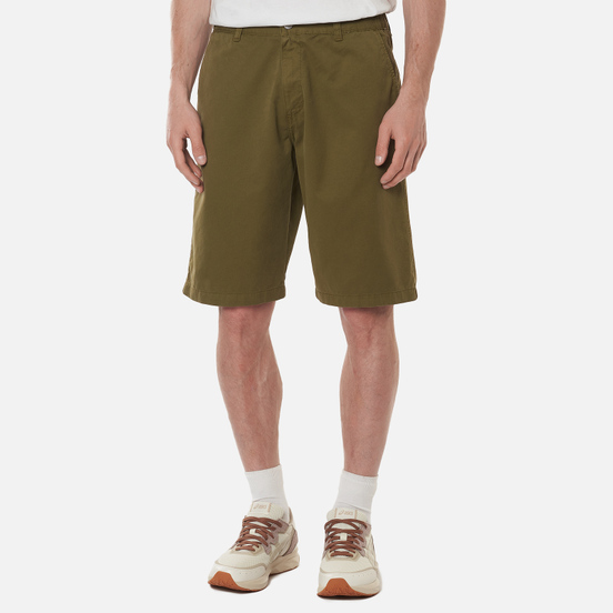Мужские шорты Edwin Gangis PFD Light Cotton Twill 6.8 Oz Martini Olive Garment Dyed