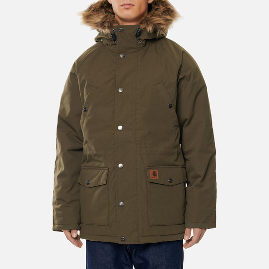 Мужская куртка парка Carhartt WIP Trapper 5.7 Oz Cypress