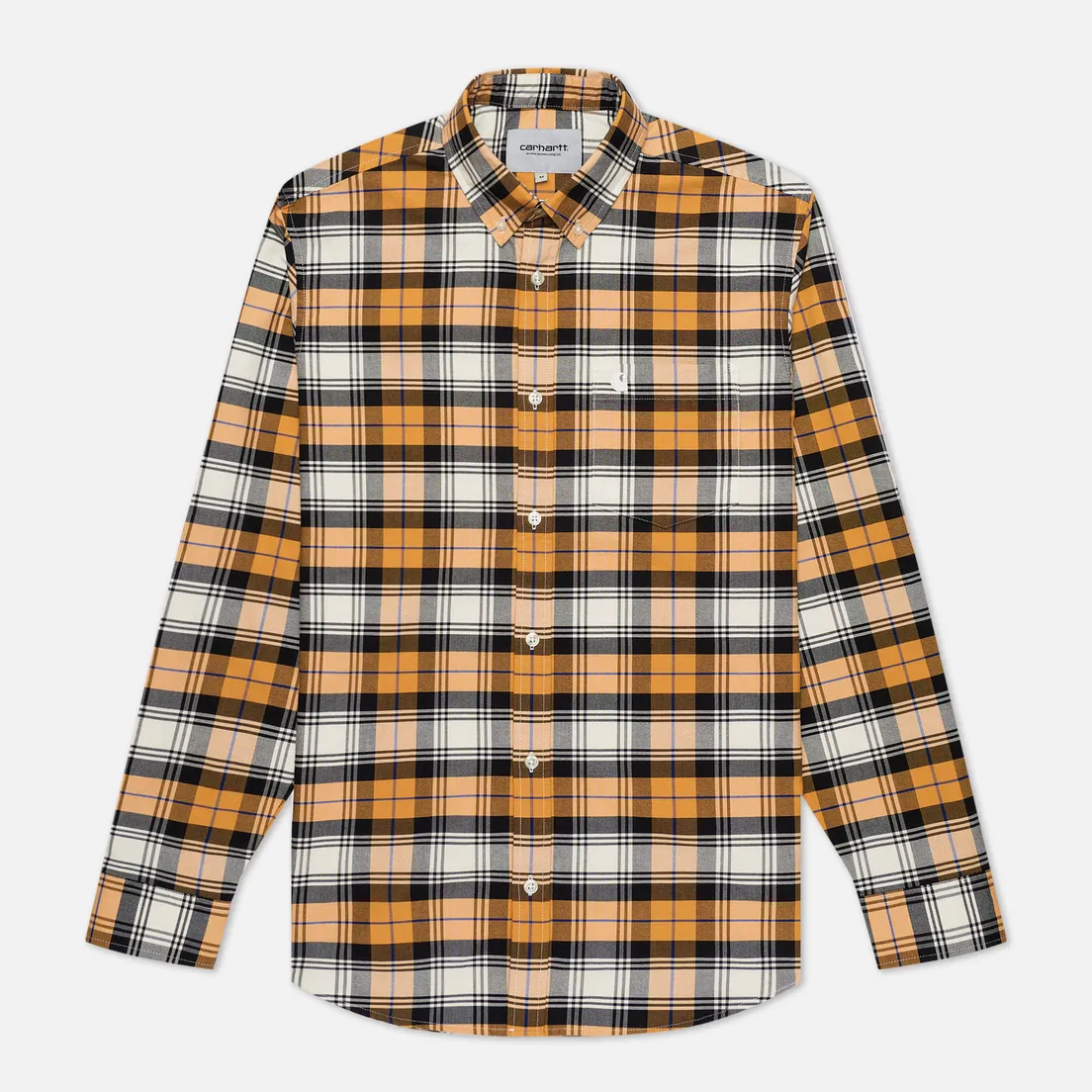 Carhartt WIP Мужская рубашка L/S Steen Check 4.7 Oz