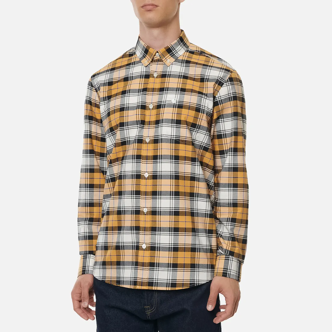Carhartt WIP Мужская рубашка L/S Steen Check 4.7 Oz