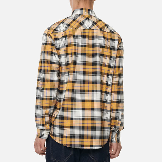 Мужская рубашка Carhartt WIP L/S Steen Check 4.7 Oz Winter Sun