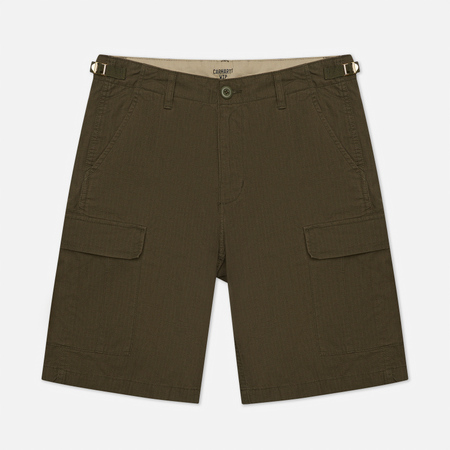 Мужские шорты Carhartt WIP Aviation 6.5 Oz, цвет оливковый, размер 30