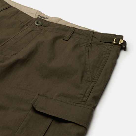 Мужские шорты Carhartt WIP Aviation 6.5 Oz Cypress Rinsed