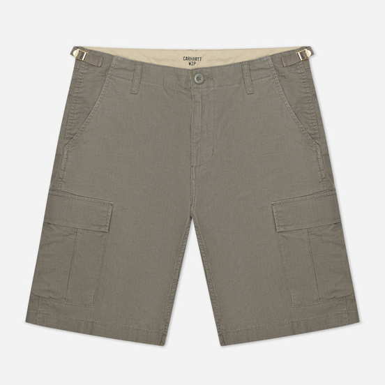 Мужские шорты Carhartt WIP Aviation 6.5 Oz Air Force Grey Rinsed