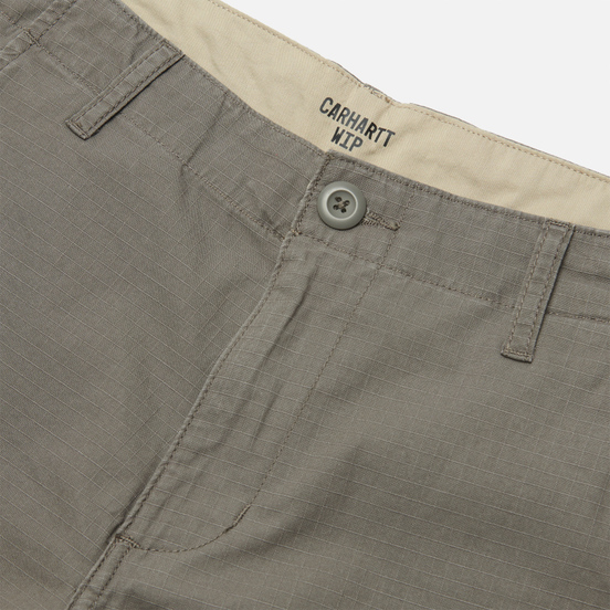 Мужские шорты Carhartt WIP Aviation 6.5 Oz Air Force Grey Rinsed