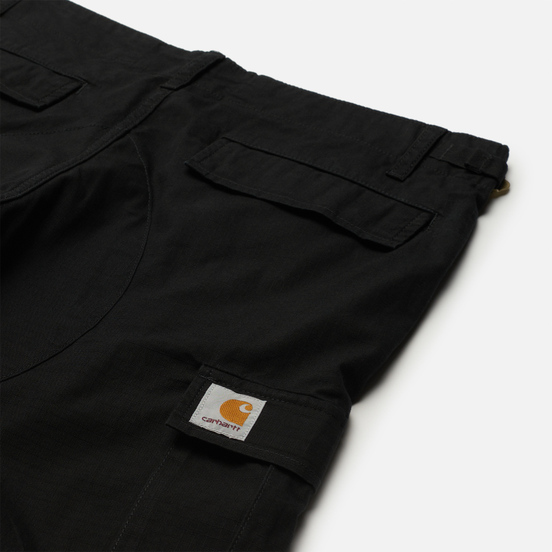 Мужские шорты Carhartt WIP Aviation 6.5 Oz Black Rinsed