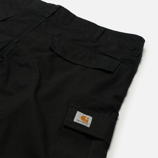 Мужские шорты Carhartt WIP Regular Cargo 6.5 Oz Black Rinsed