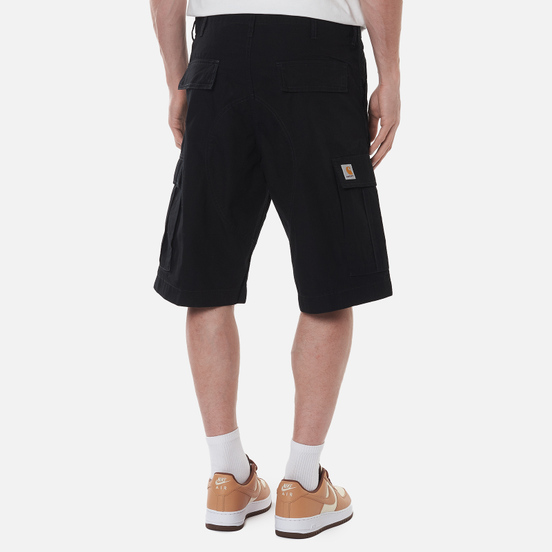 Мужские шорты Carhartt WIP Regular Cargo 6.5 Oz Black Rinsed