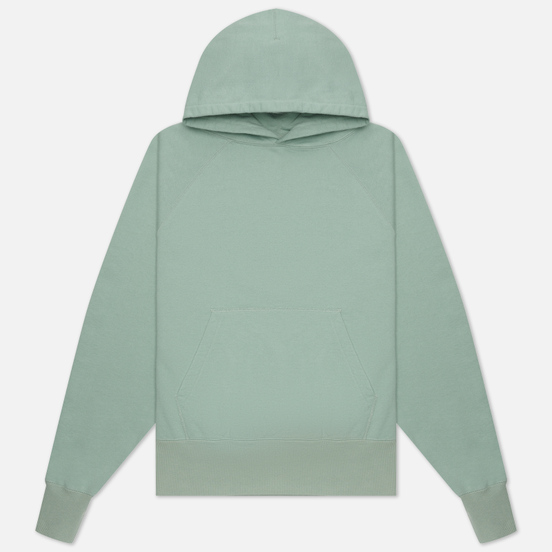 Мужская толстовка Edwin Blank Hoodie Soft Green Rinsed