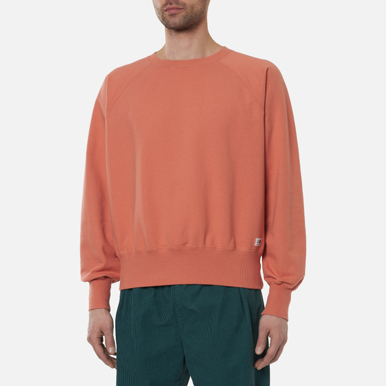 Мужская толстовка Edwin Blank Crew Neck Soft Orange Rinsed