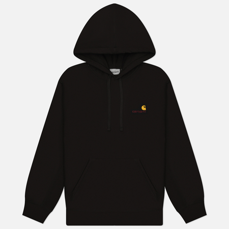 Мужская толстовка Carhartt WIP Hooded American Script, цвет чёрный, размер L