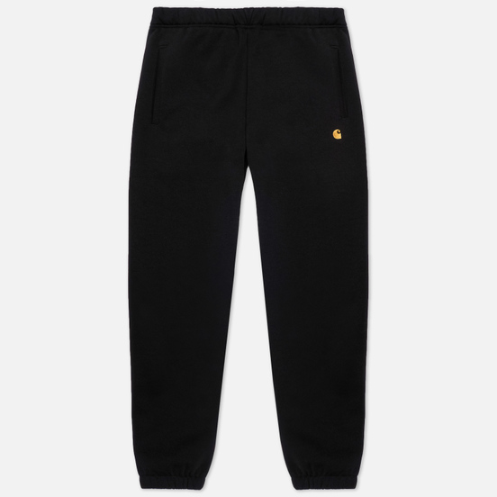Мужские брюки Carhartt WIP Chase Sweat 13 Oz Black/Gold